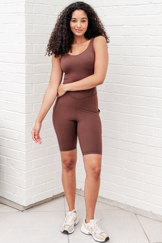 Sun Salutations Body Suit Soft V-Neckline Activewear Sweet Rae's Boutique