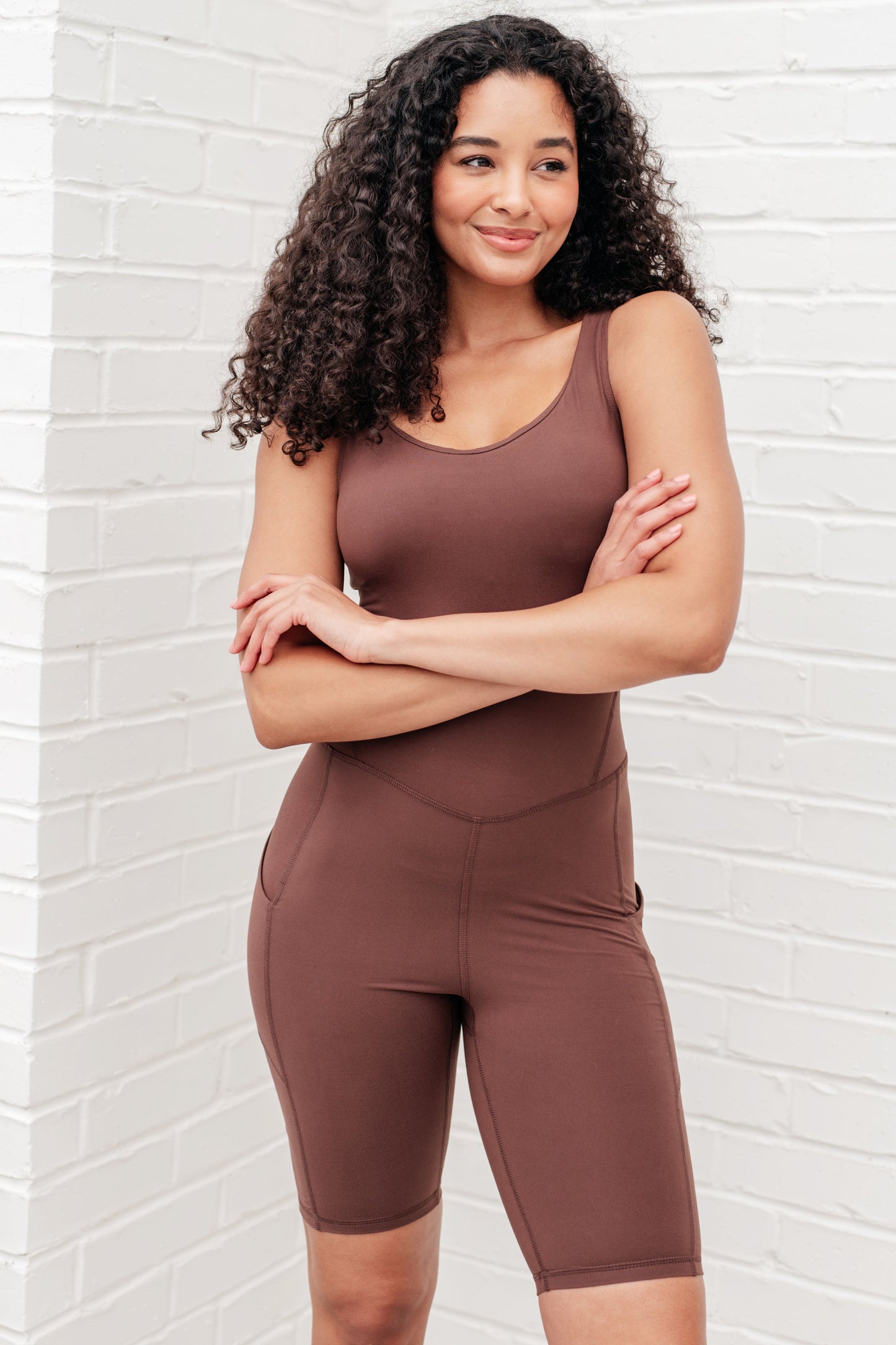 Sun Salutations Body Suit Soft V-Neckline Activewear Sweet Rae's Boutique
