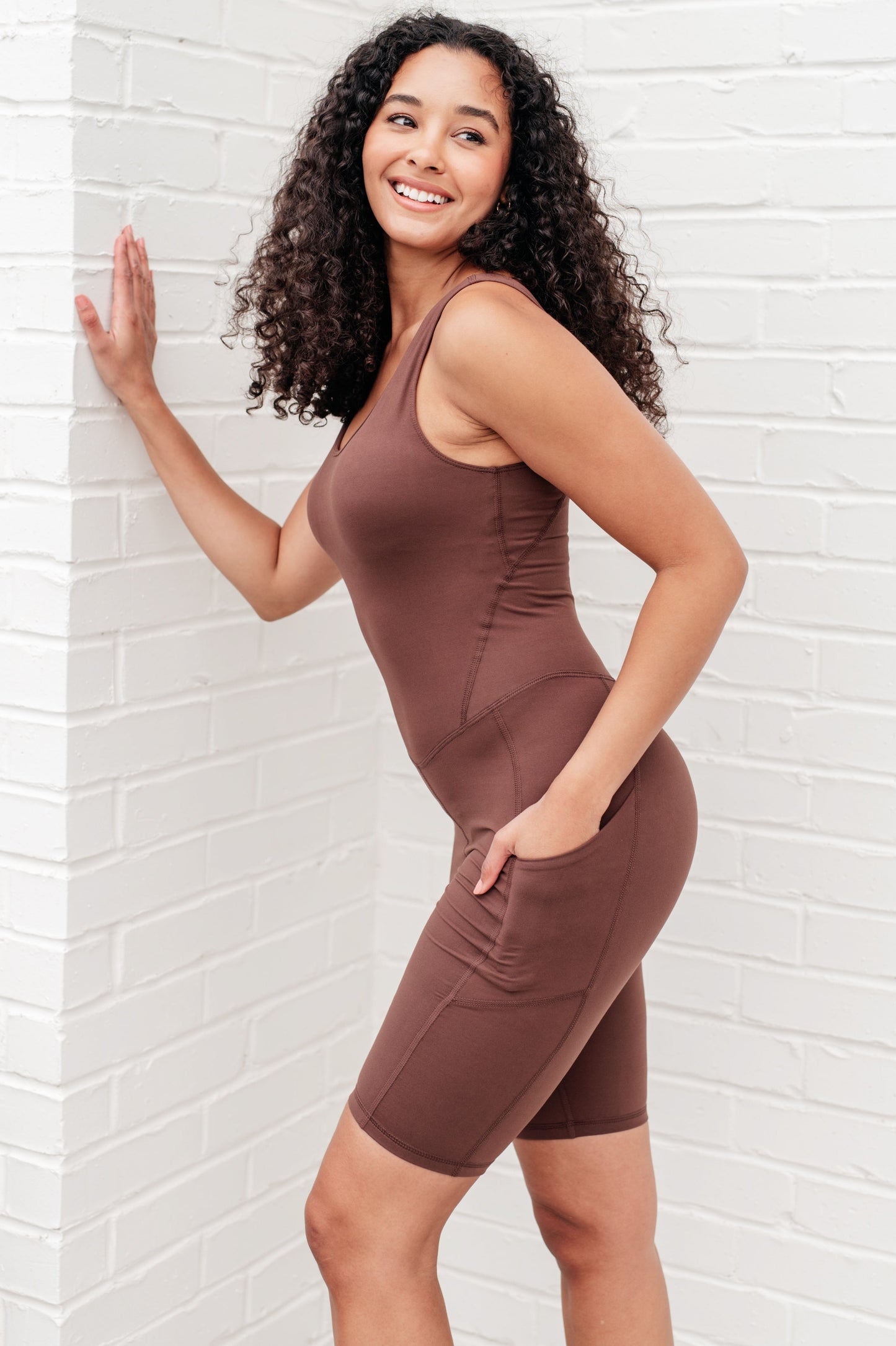 Sun Salutations Body Suit Soft V-Neckline Activewear Sweet Rae's Boutique