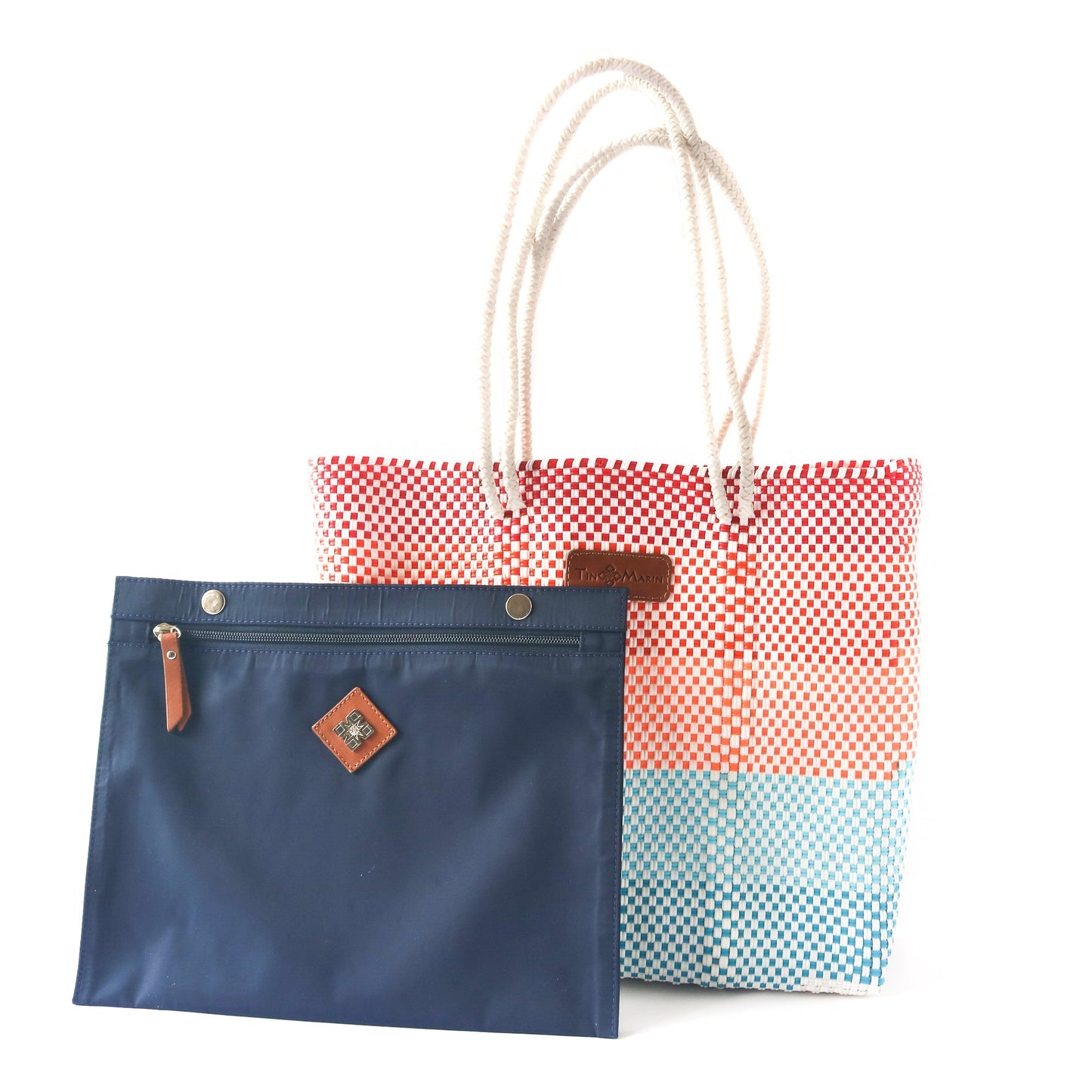 Sunrise Woven Eco-Friendly Tote Bag Tin Marin Brand