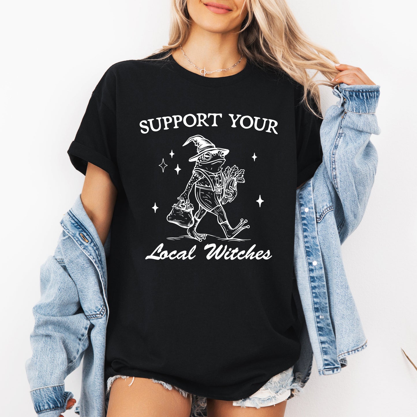 Support Your Local Witches, Frog, Halloween, Witchy, Spooky, Tshirt