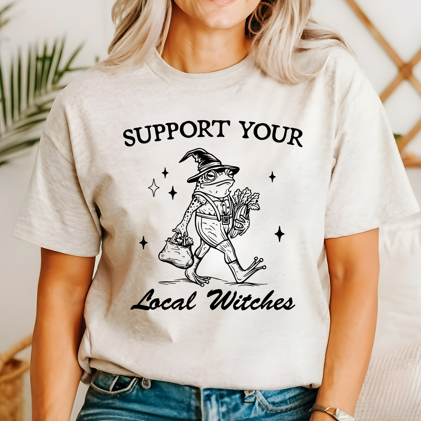 Support Your Local Witches, Frog, Halloween, Witchy, Spooky Tshirt