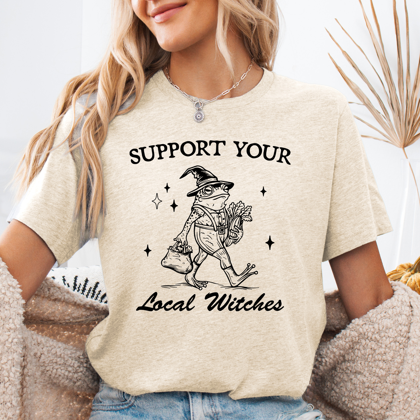 Support Your Local Witches, Frog, Halloween, Witchy, Spooky Tshirt