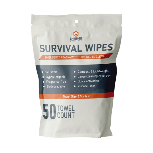 Survival Wipes Unscented Hygiene Wipes Emerge