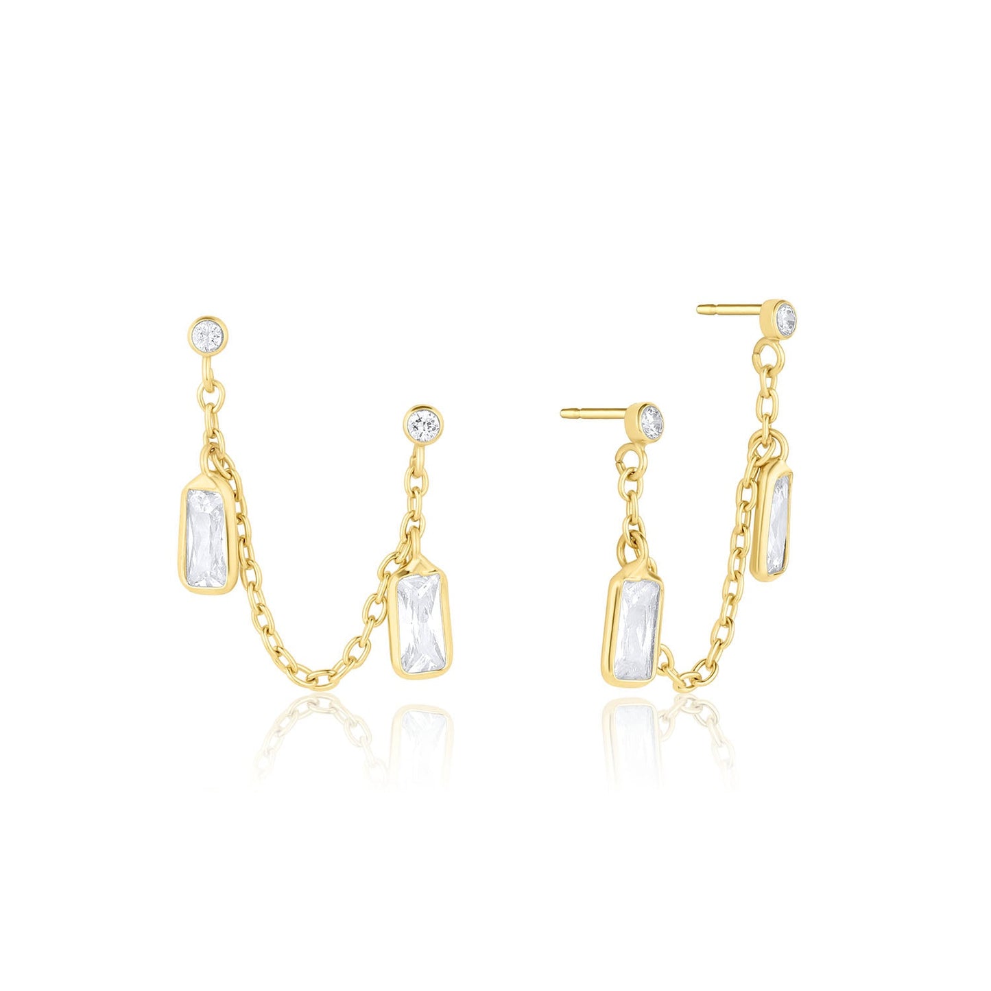 Suzie 14k Gold Filled Cubic Zirconia Earrings Set