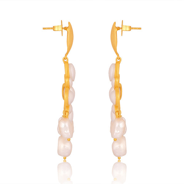 Swept Away Drop Earrings - Pearl