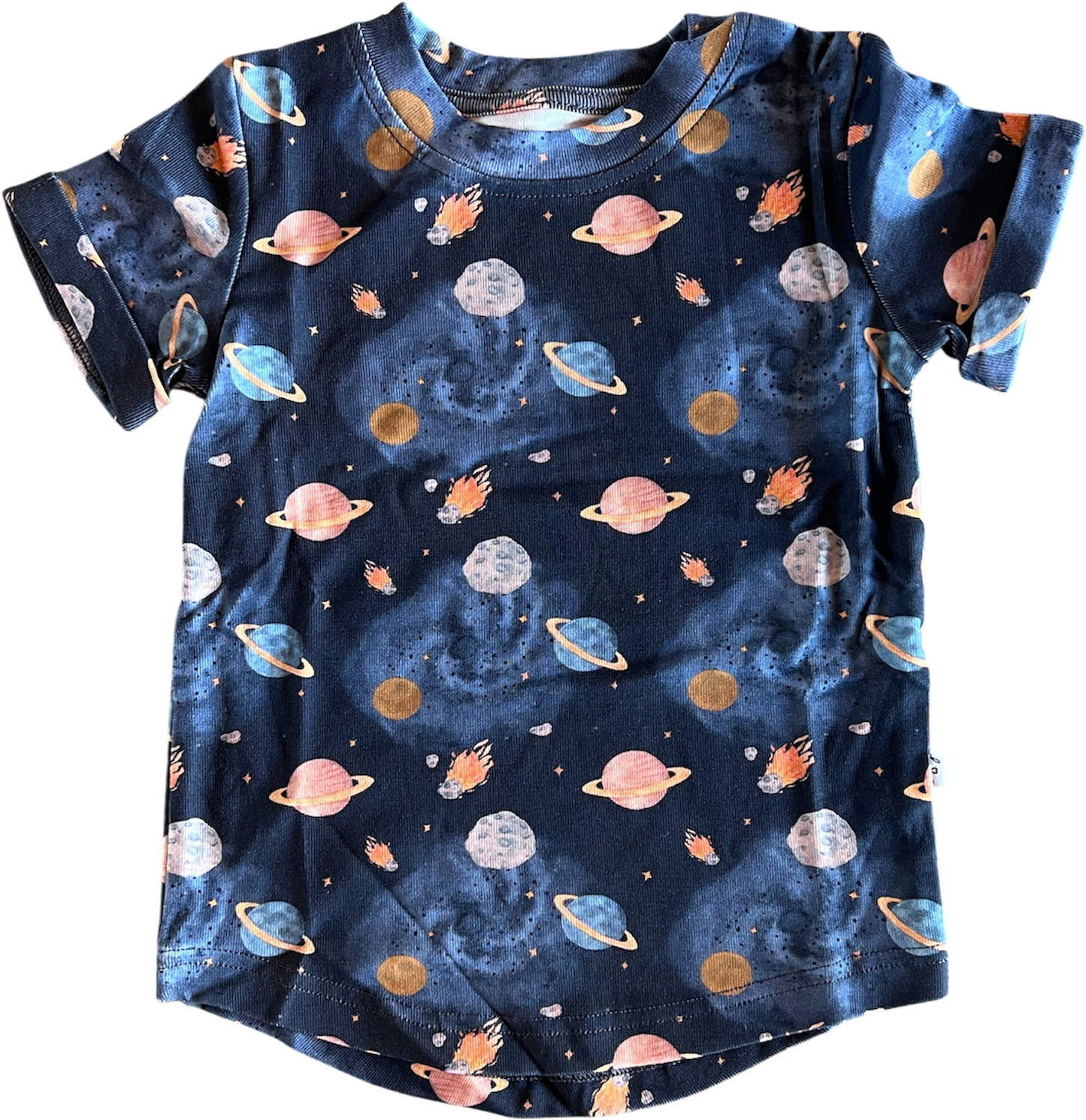 Bamboo Short Sleeve Tee Crew Neck Pocket Thain