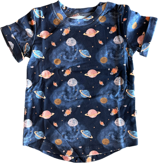 Bamboo Short Sleeve Tee Crew Neck Pocket Thain