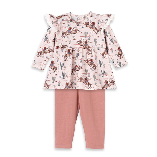 Prairie Princess Baby Girl's Western Bamboo Top & Legging