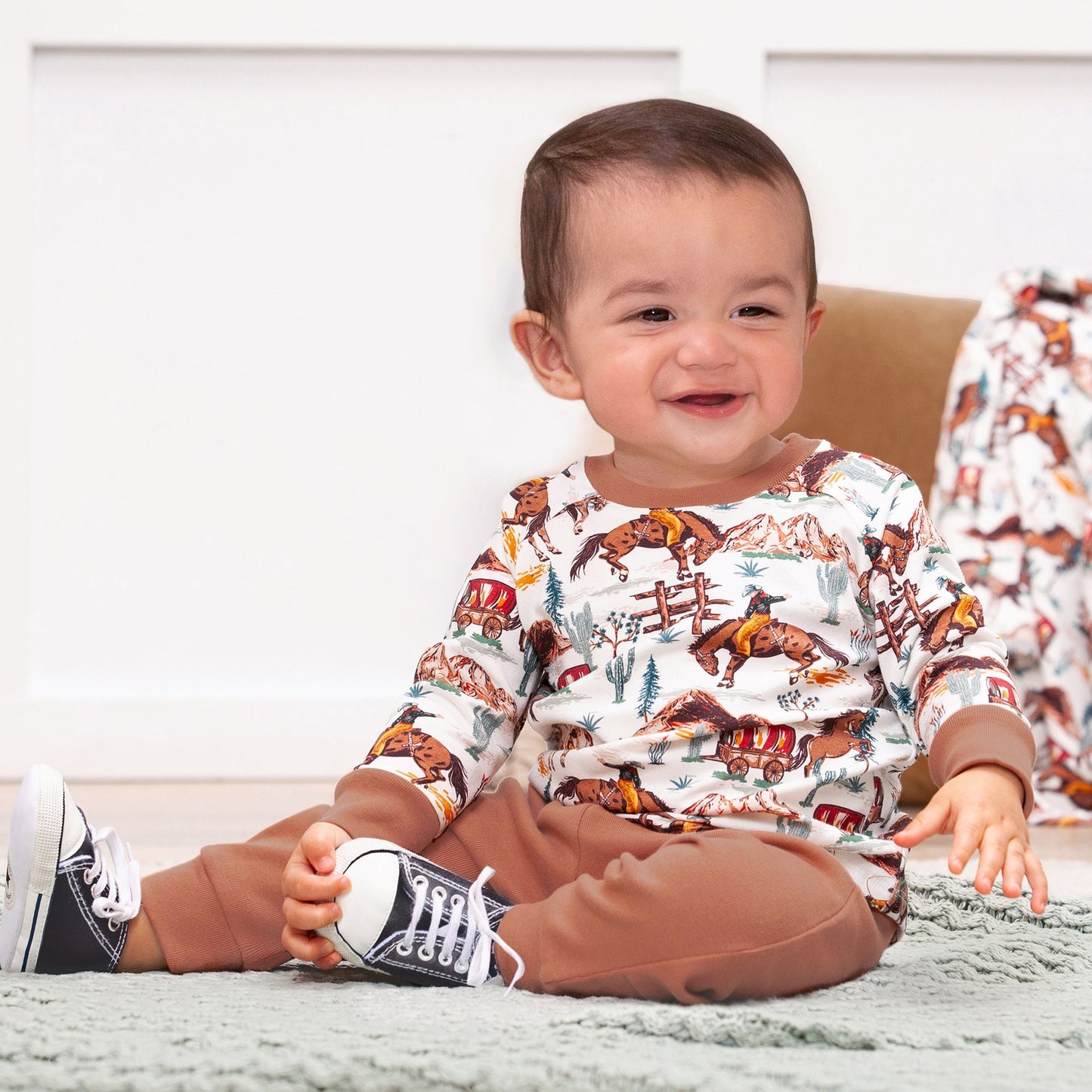 Cowboy Baby Boy Set Western Spirit Bamboo Cotton