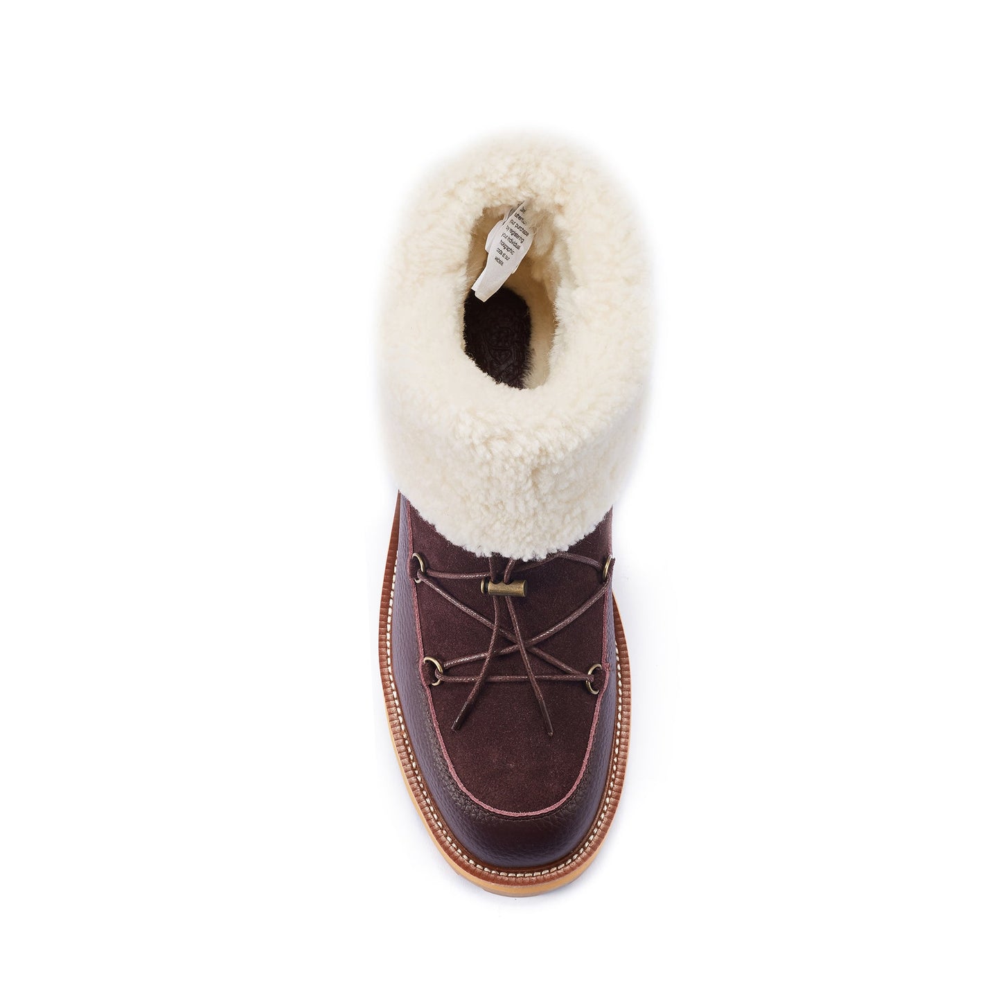 Ankle Height Chunky Non Slip Winter Sole Hiker Style Boot TORINO PLUM