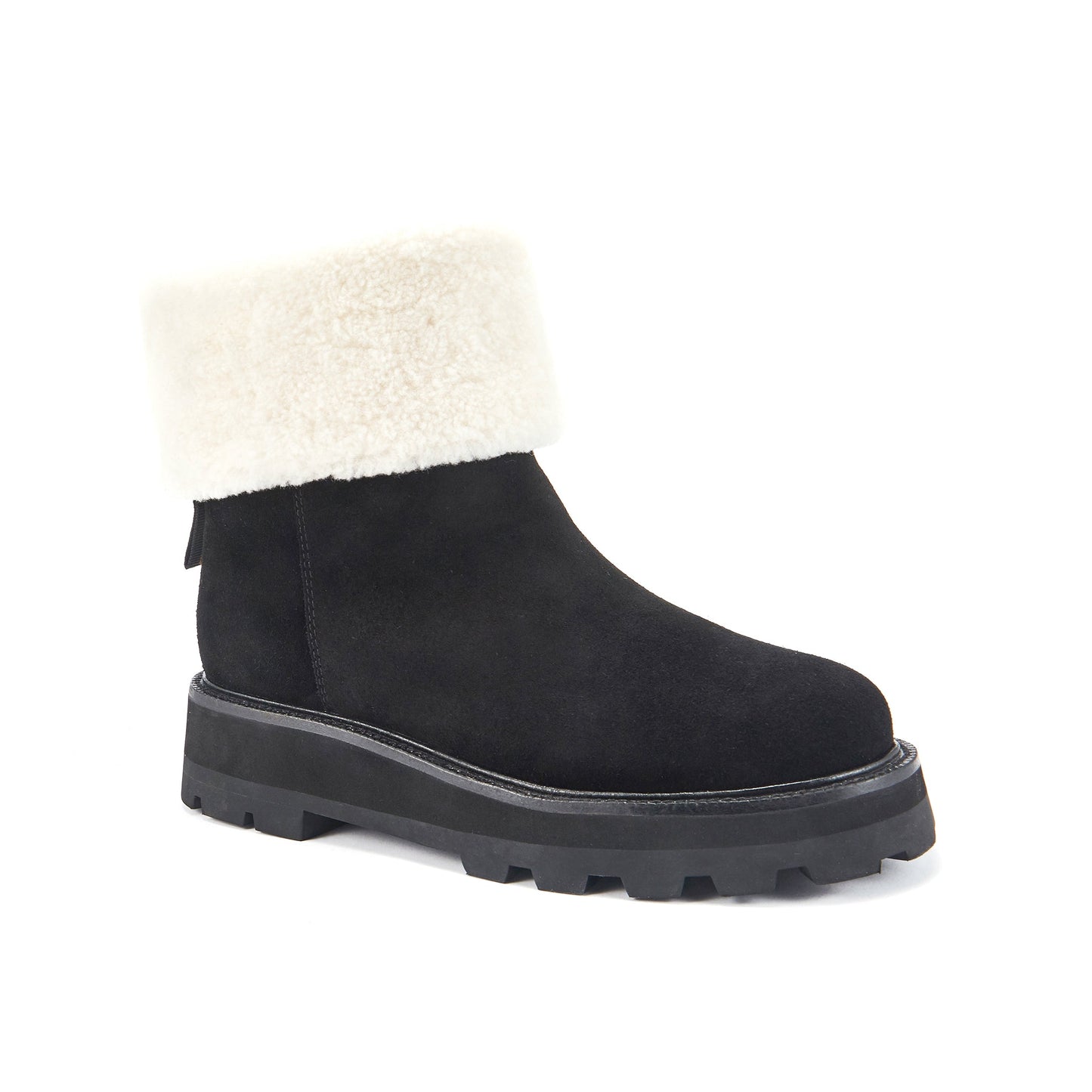 Pull On Non Slip Chunky Soled Winter Boot TRINITY BLACK