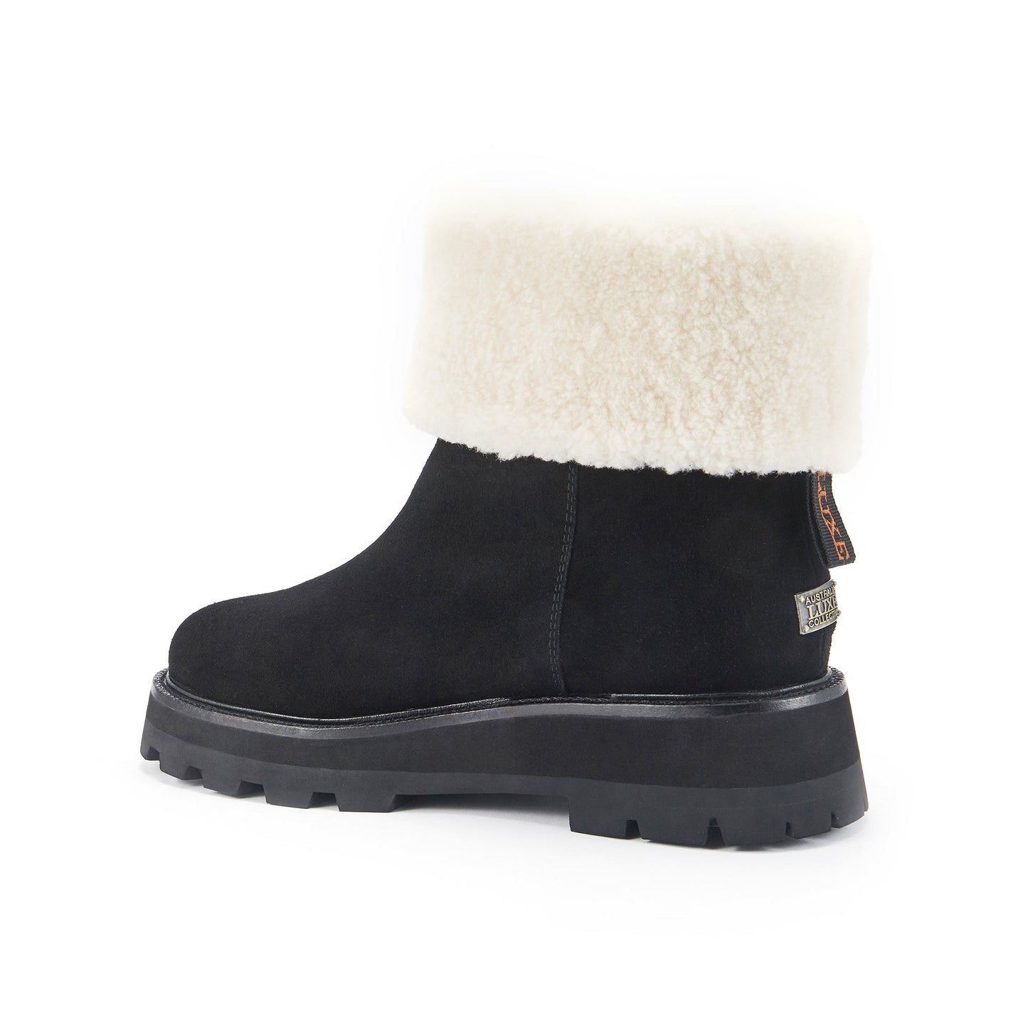 Pull On Non Slip Chunky Soled Winter Boot TRINITY BLACK