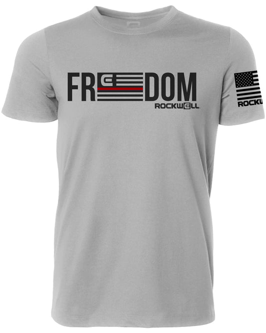 Firefighter Freedom Athletic T-Shirt Rockwell