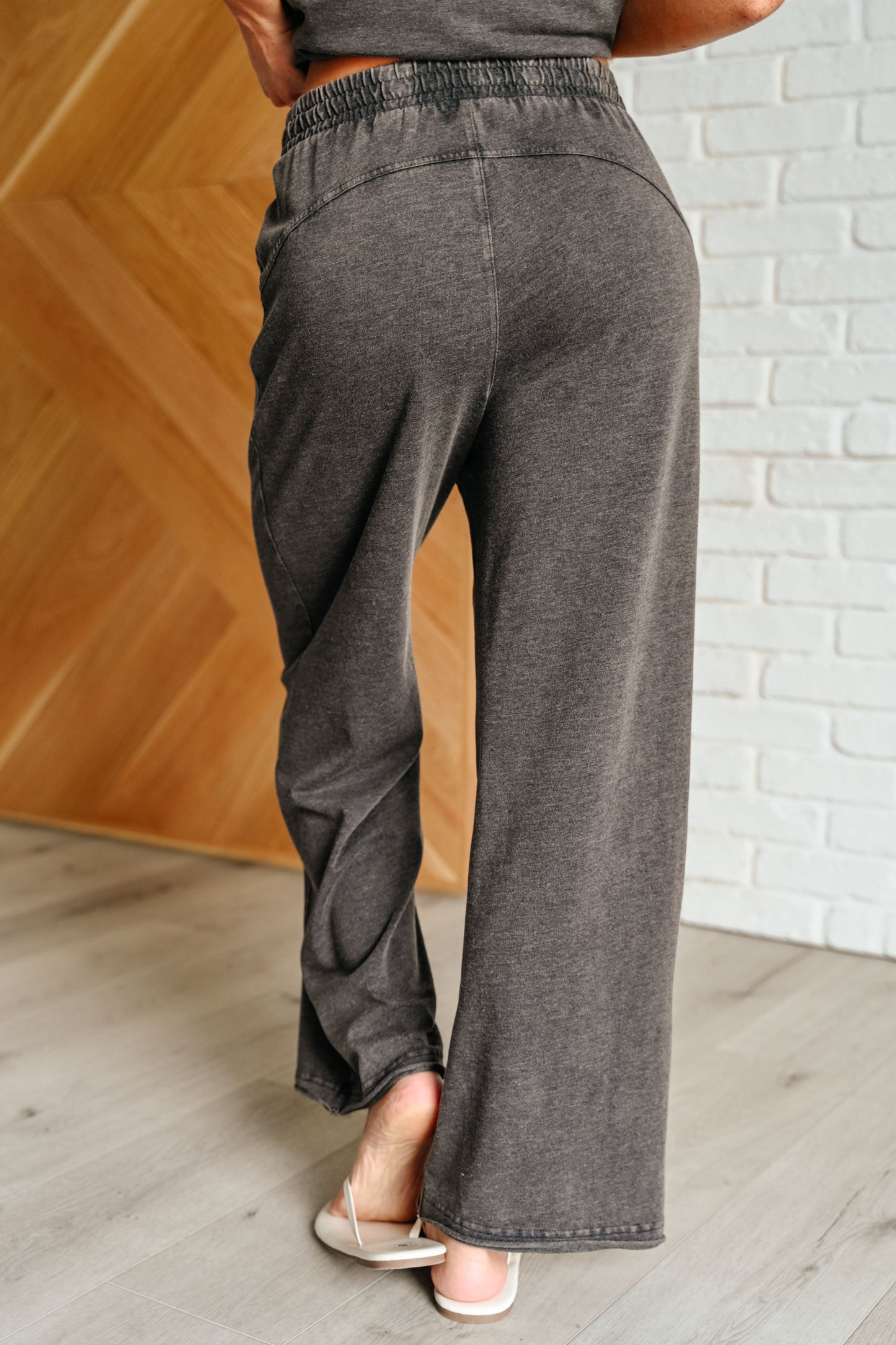 Taking It Easy Black Knit Tank and Pants Set