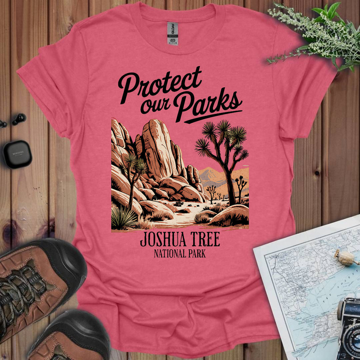 Protect Our Parks Joshua Tree National Park Unisex Fit Soft T-Shirt