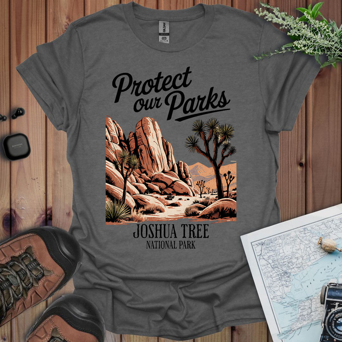 Protect Our Parks Joshua Tree National Park Unisex Fit Soft T-Shirt