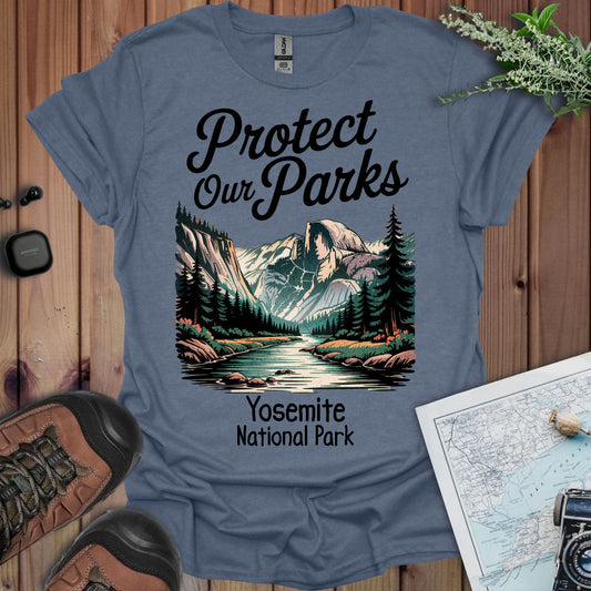 Protect Our Parks Yosemite Valley Half Dome Unisex Fit Soft T-Shirt