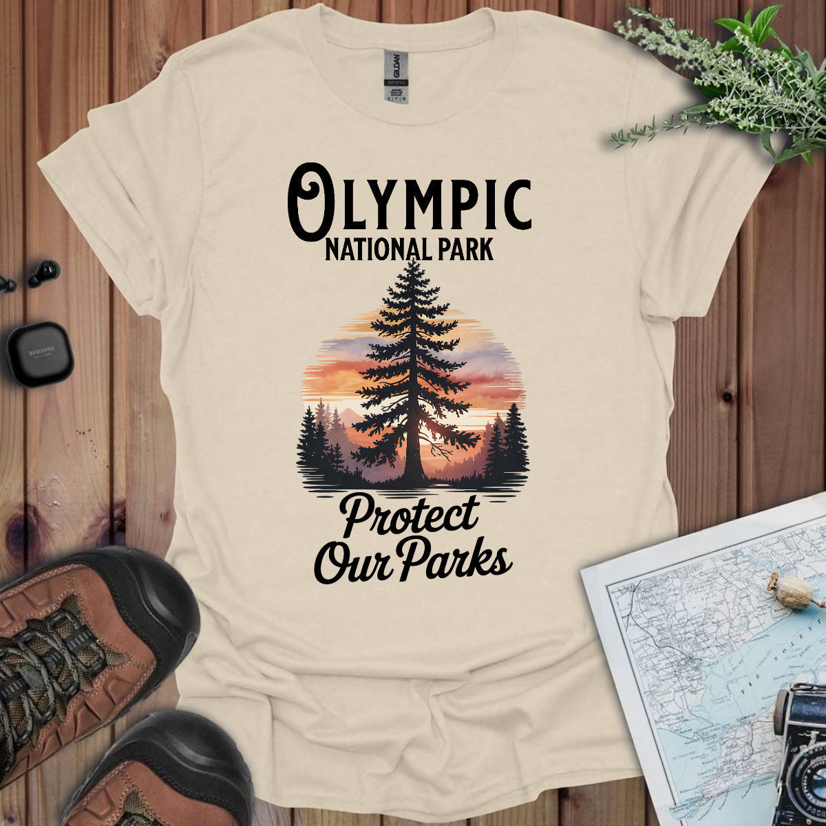 Protect Our Parks Olympic National Park Unisex Fit Soft T-Shirt