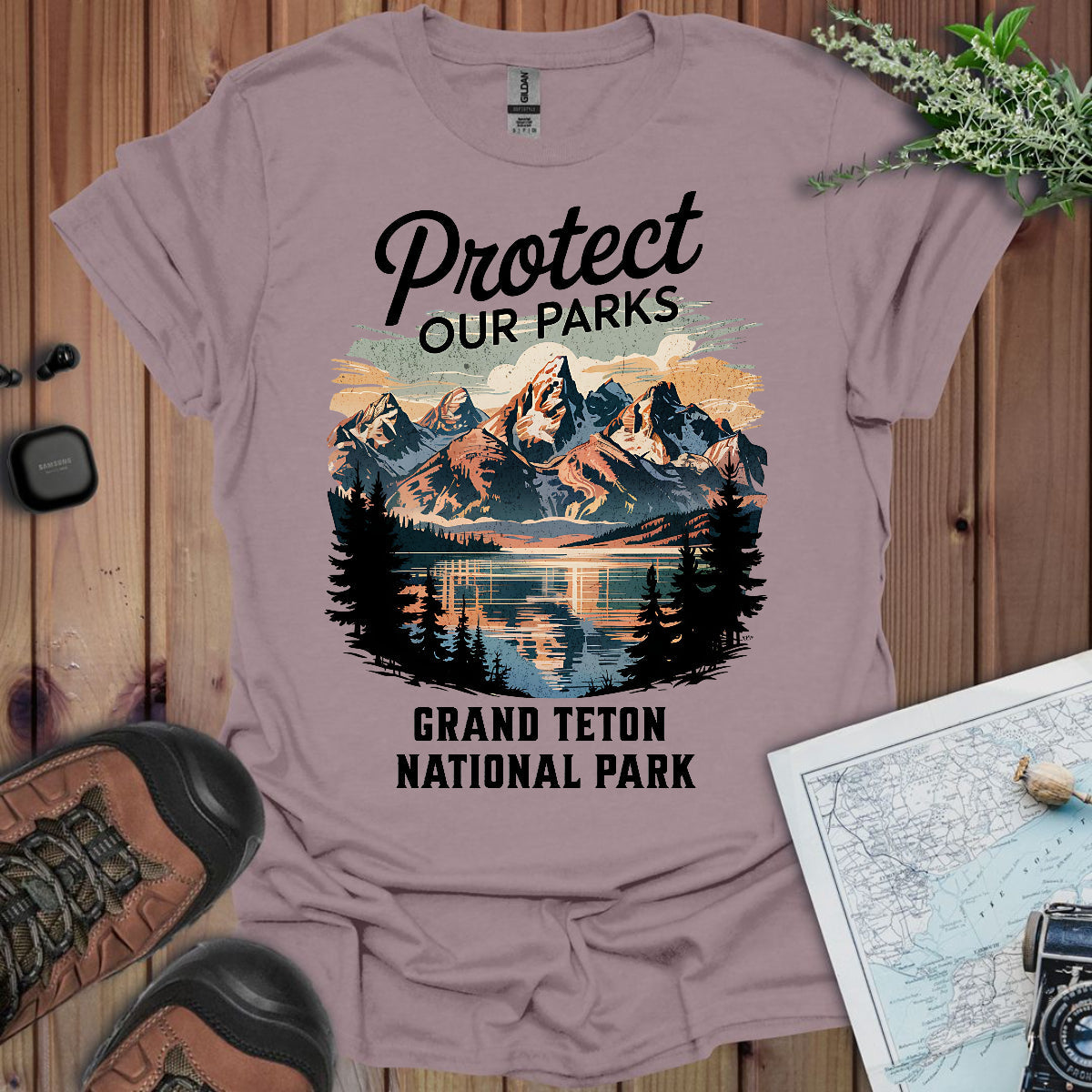 Protect Our Parks Grand Teton National Park Unisex Fit Soft T-Shirt