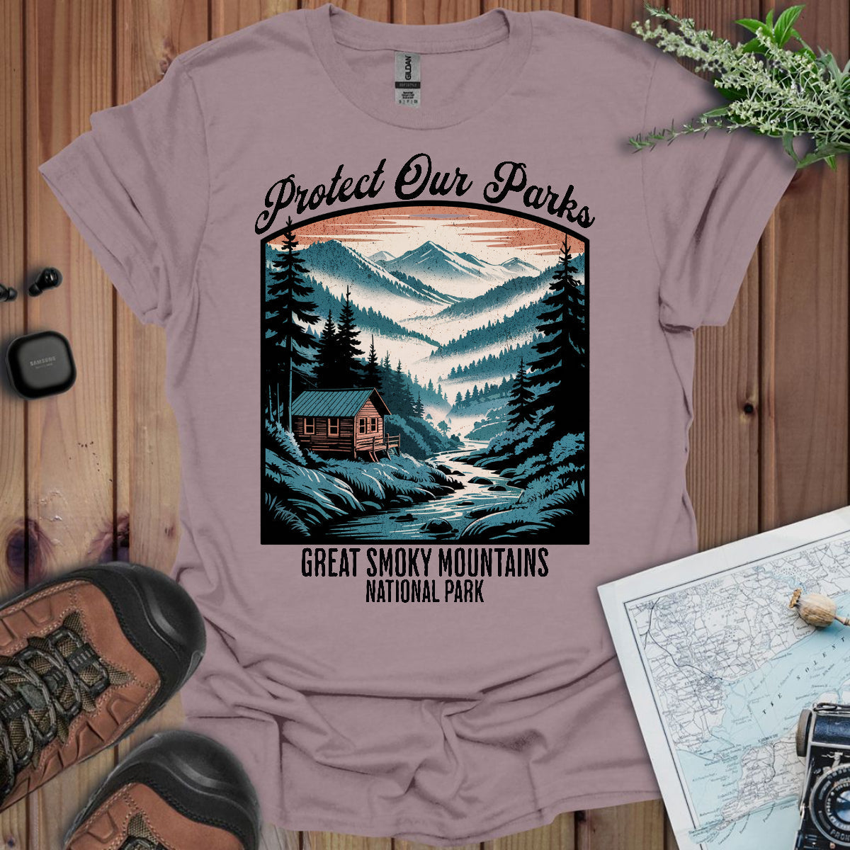 Protect Our Parks Great Smoky Mountains National Park Unisex Fit Soft T-Shirt