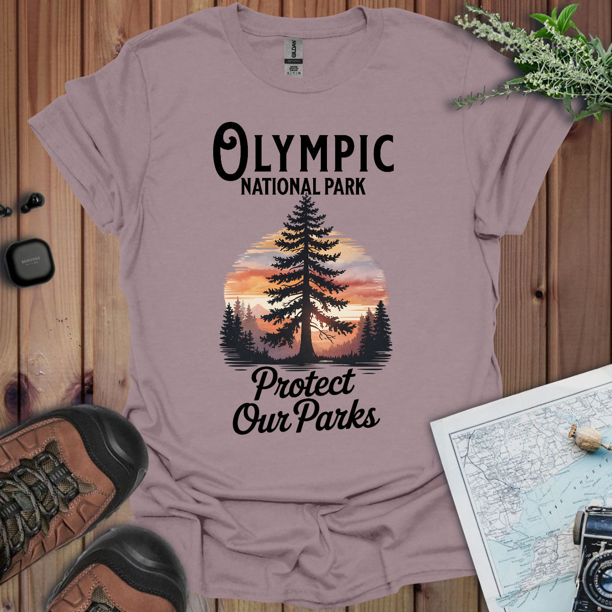 Protect Our Parks Olympic National Park Unisex Fit Soft T-Shirt