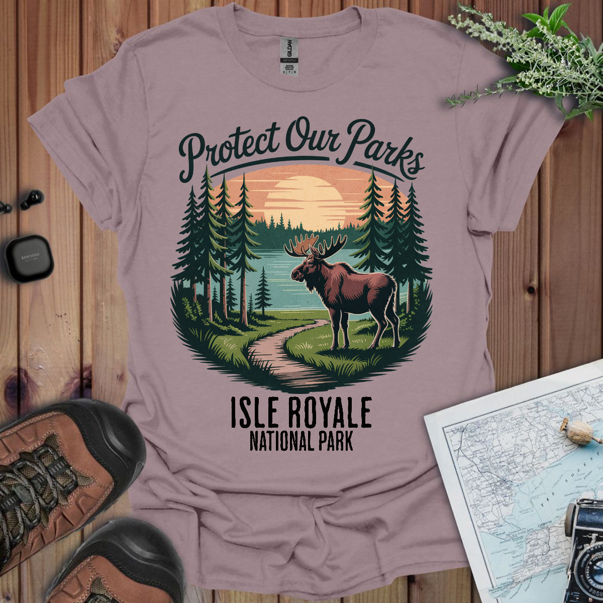 Protect Our Parks Isle Royale National Park Unisex Fit Soft T-Shirt