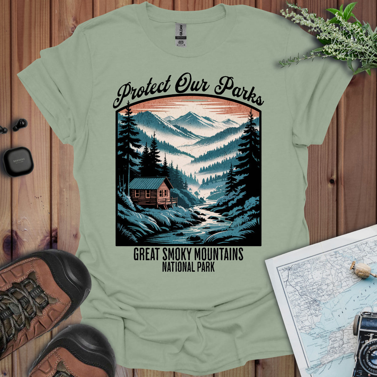 Protect Our Parks Great Smoky Mountains National Park Unisex Fit Soft T-Shirt