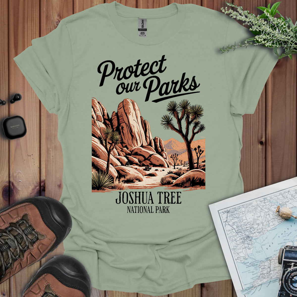 Protect Our Parks Joshua Tree National Park Unisex Fit Soft T-Shirt