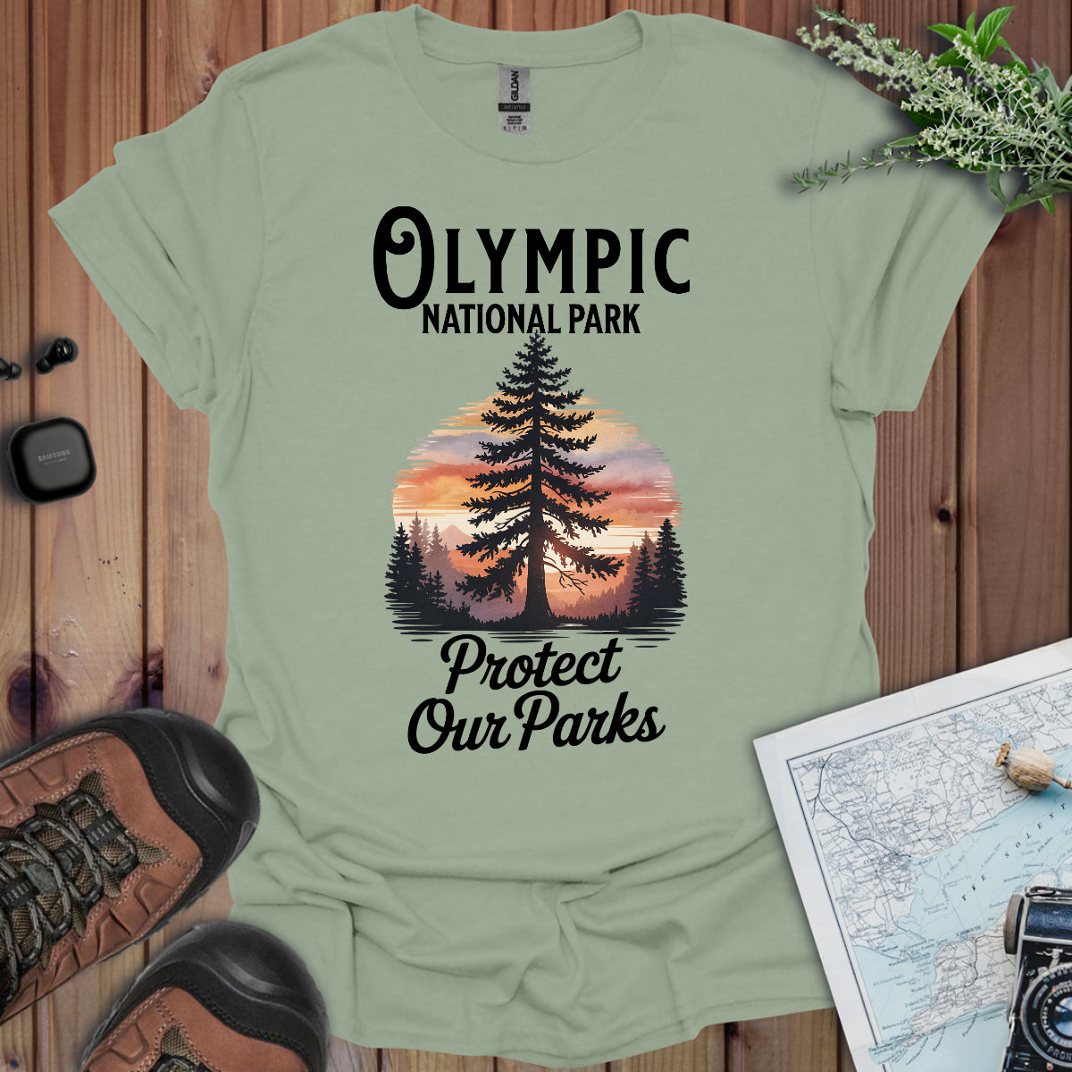 Protect Our Parks Olympic National Park Unisex Fit Soft T-Shirt