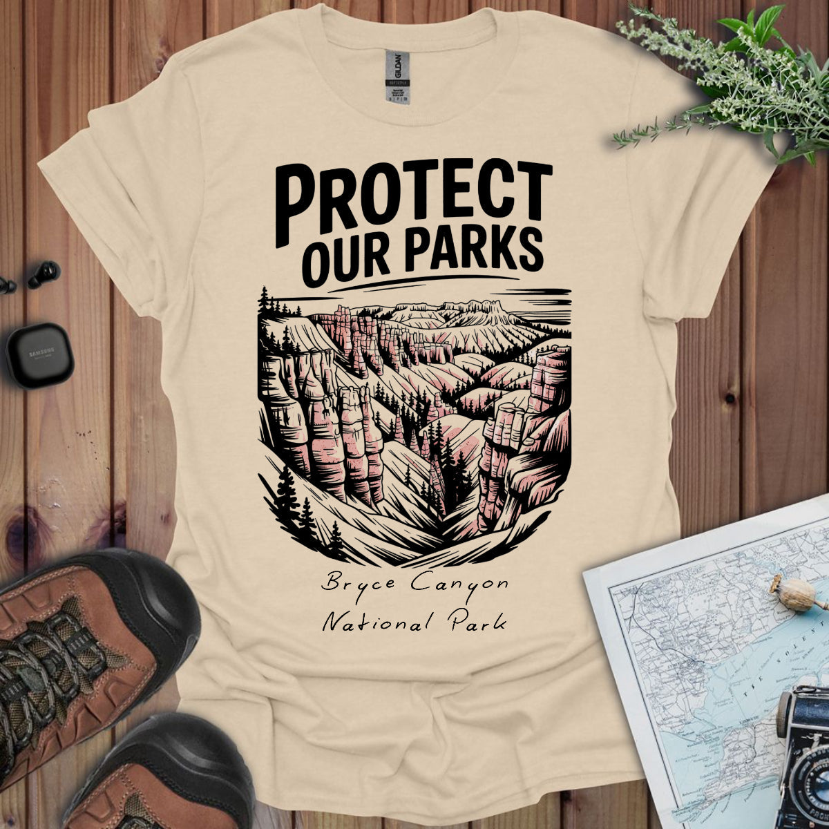 Protect Our Parks Bryce Canyon National Park Unisex Fit Soft T-Shirt