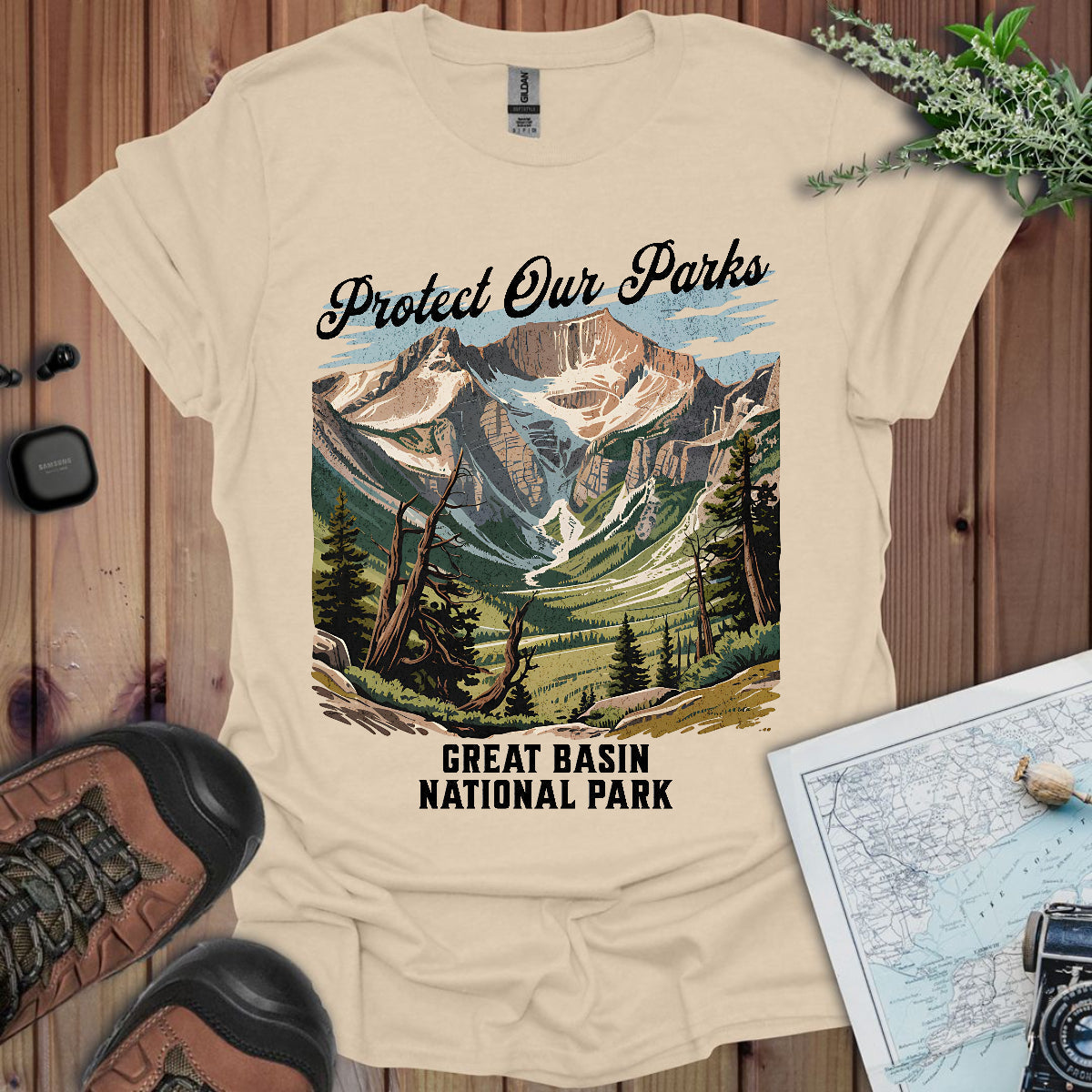 Protect Our Parks Great Basin National Park Unisex Fit Soft T-Shirt