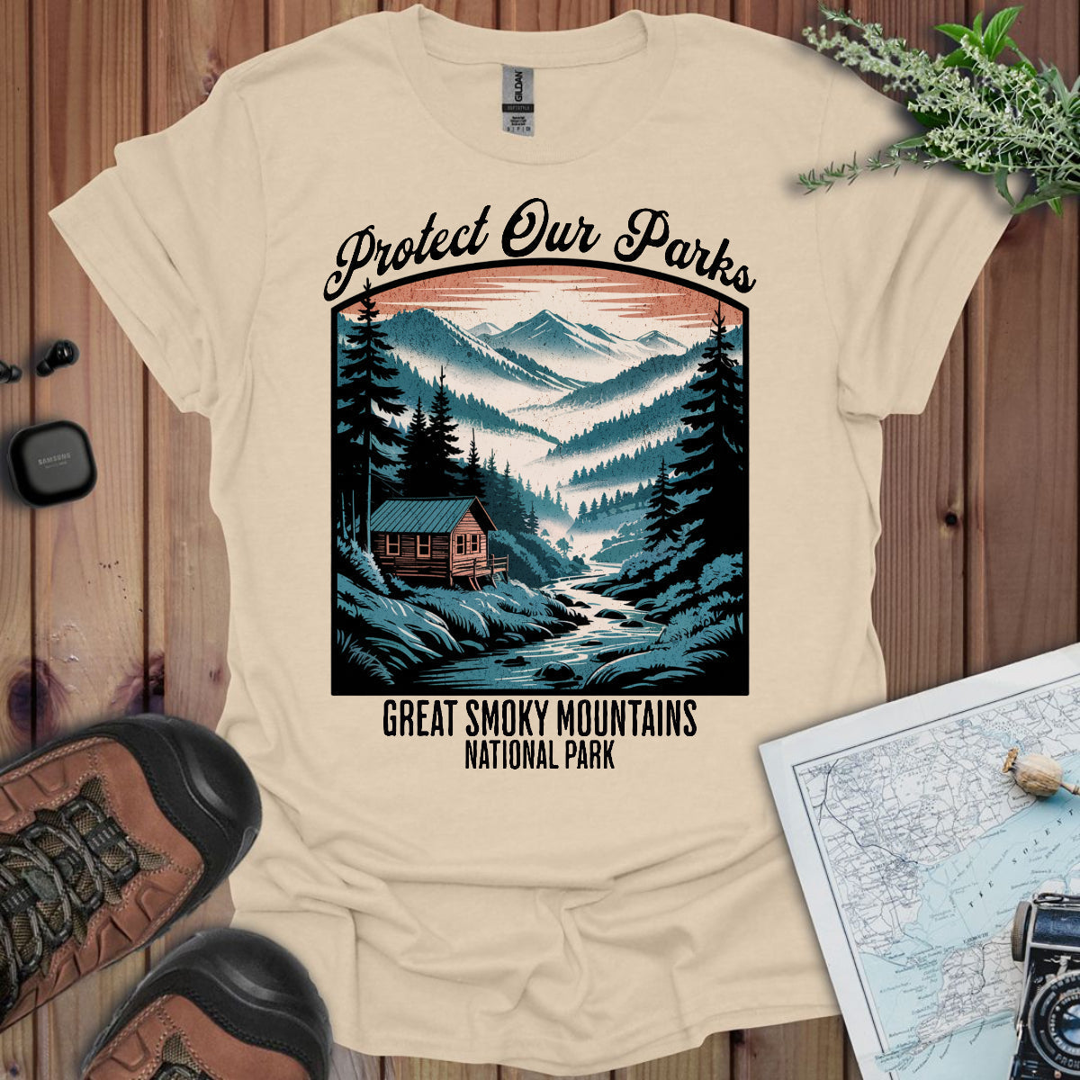Protect Our Parks Great Smoky Mountains National Park Unisex Fit Soft T-Shirt