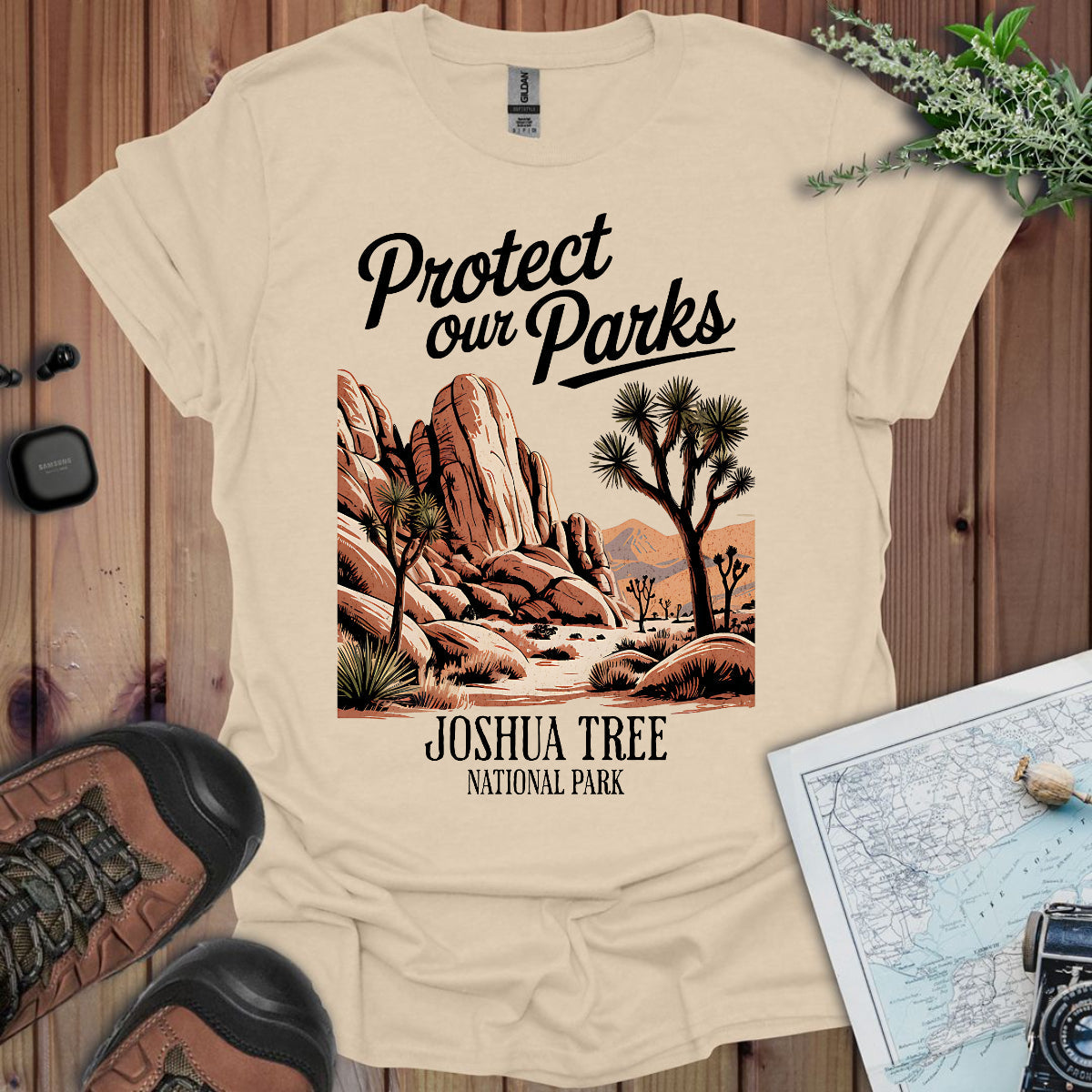 Protect Our Parks Joshua Tree National Park Unisex Fit Soft T-Shirt
