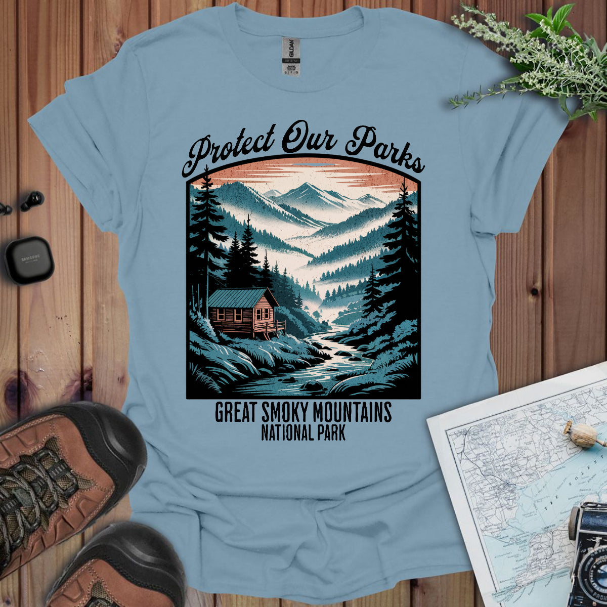 Protect Our Parks Great Smoky Mountains National Park Unisex Fit Soft T-Shirt
