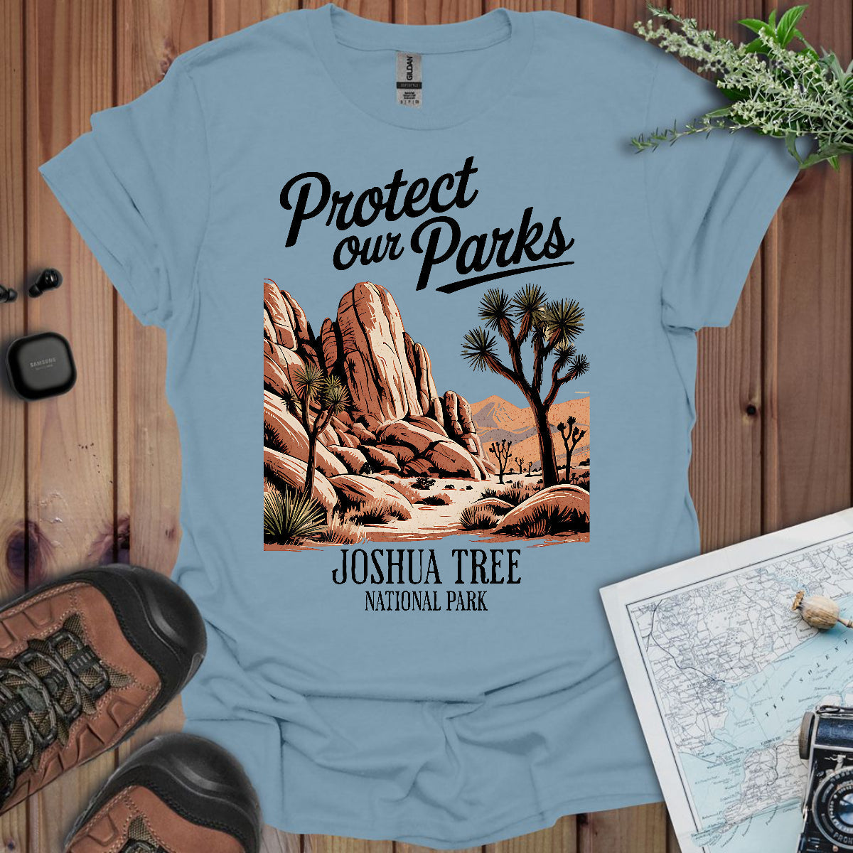 Protect Our Parks Joshua Tree National Park Unisex Fit Soft T-Shirt