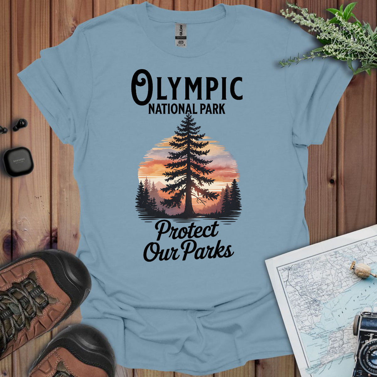 Protect Our Parks Olympic National Park Unisex Fit Soft T-Shirt