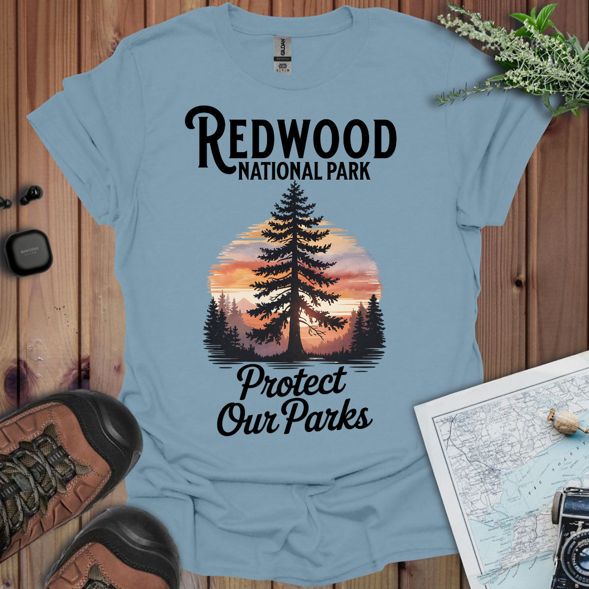 Protect Our Parks Redwood National Park Unisex Fit Soft T-Shirt