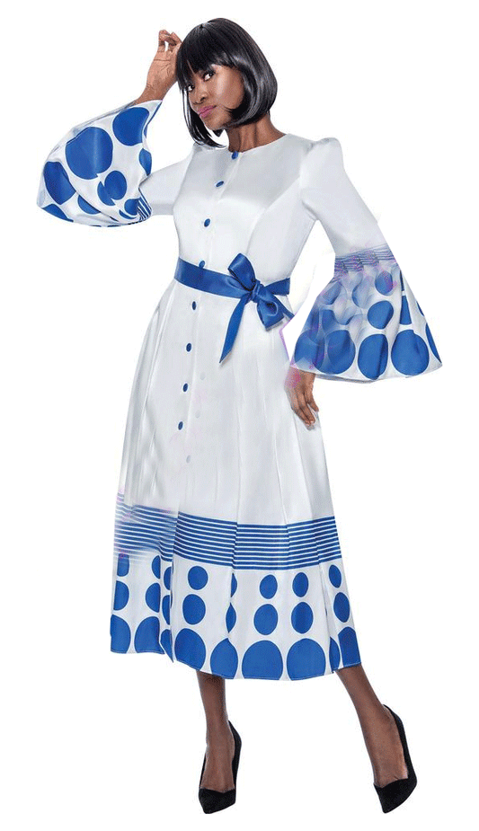 Terramina Royal Long Church Dress 7062C-Royal
