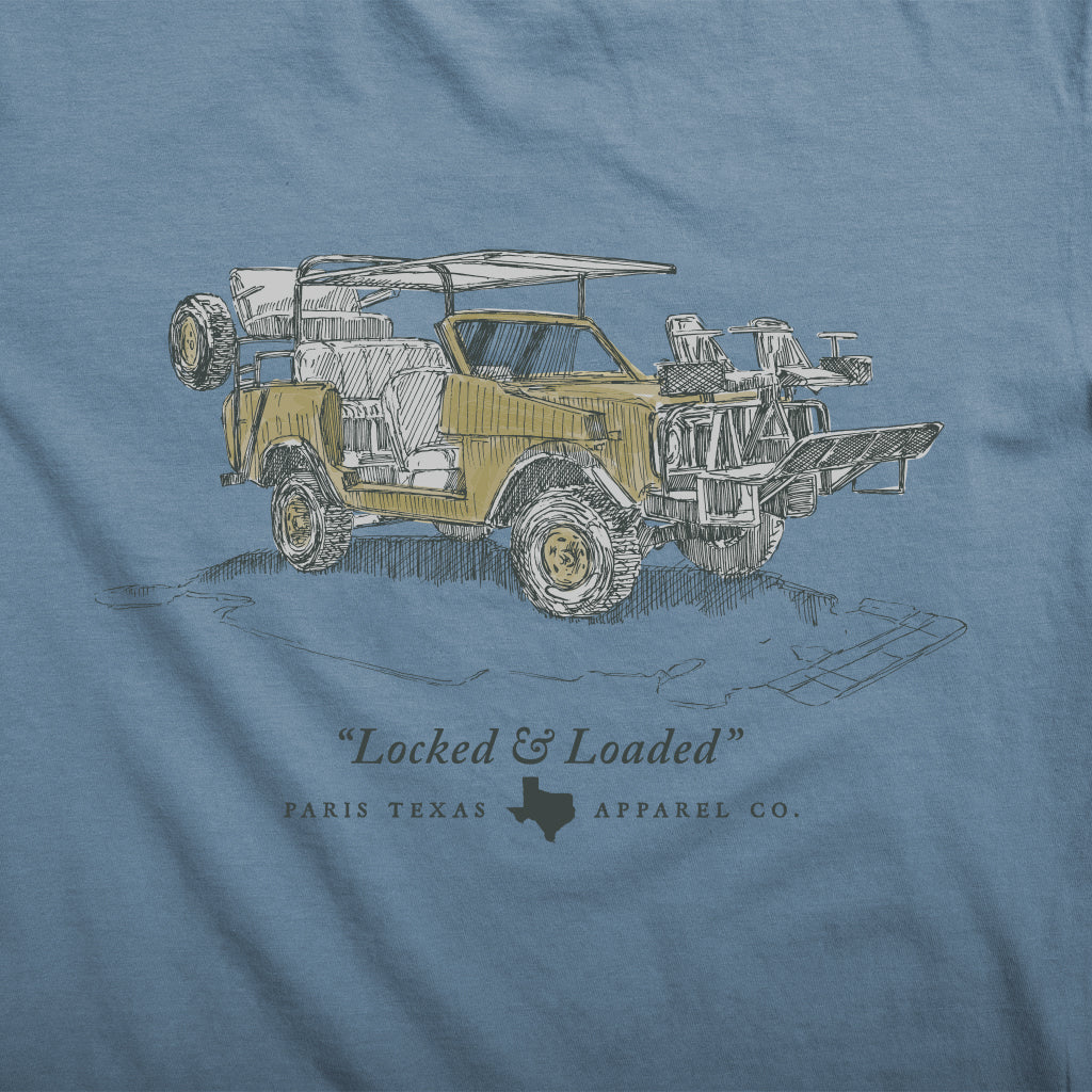 Texas Quail Rig Pocket T-Shirt Slate 100% Organic Cotton