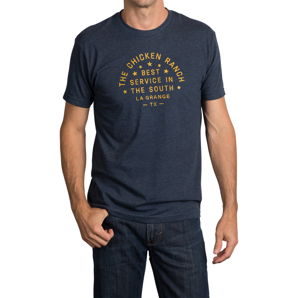 Chicken Ranch Navy T-Shirt Unisex Crew Neck