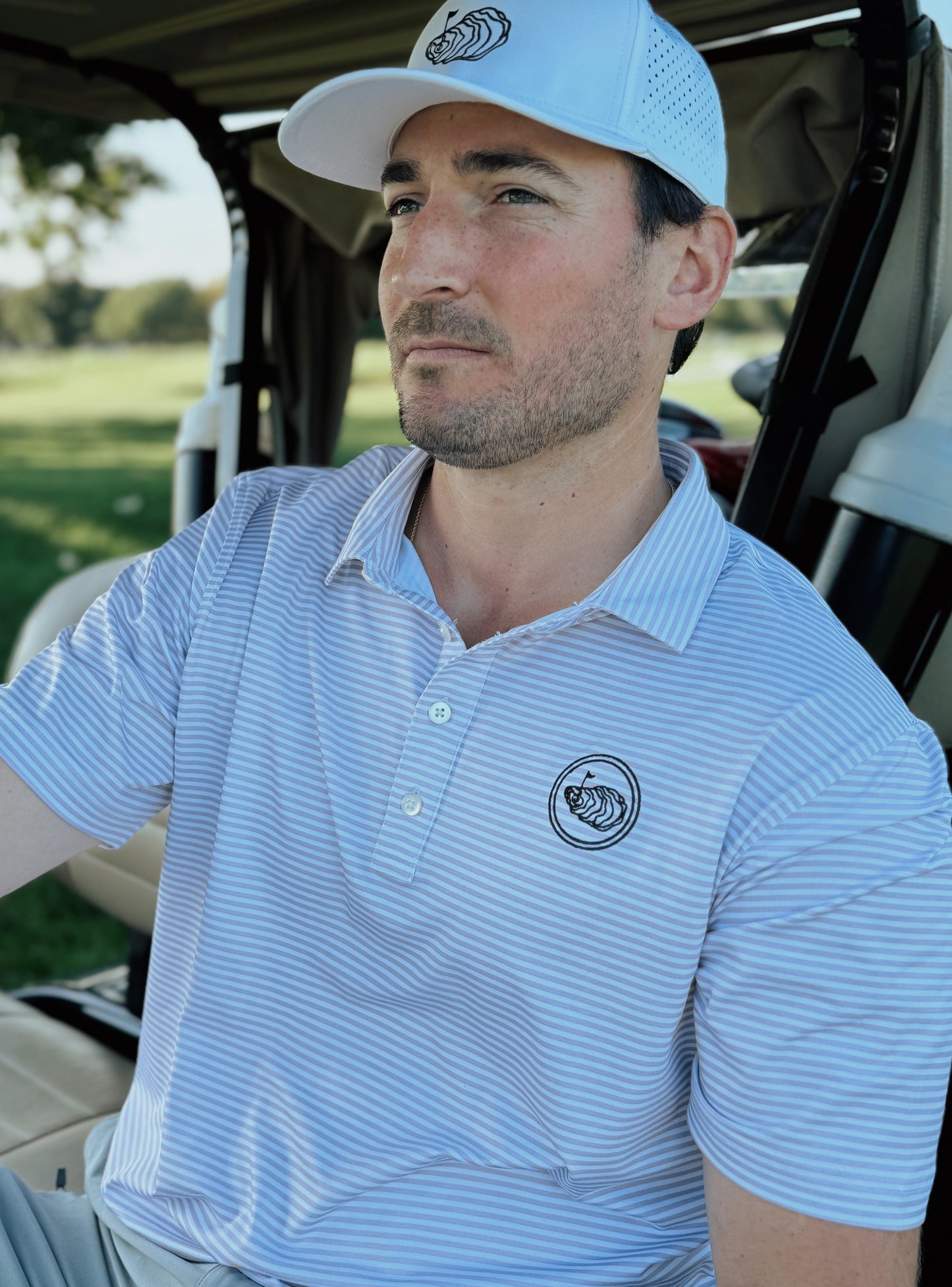 Pearl Stretch Polo Shirt Men's Oyster Brands