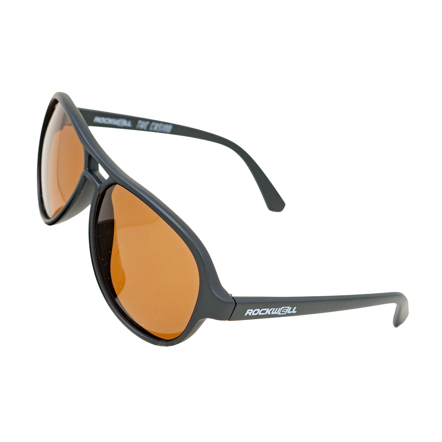 Casino Black/Brown Polarized Lens Sunglasses Rockwell Time