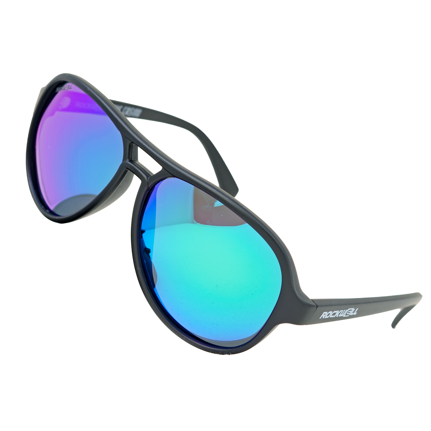 Casino Black Green Mirror Polarized Lens Sunglass