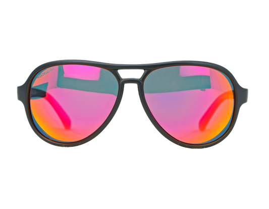 Casino Black/Red Mirror Polarized Lens Sunglass
