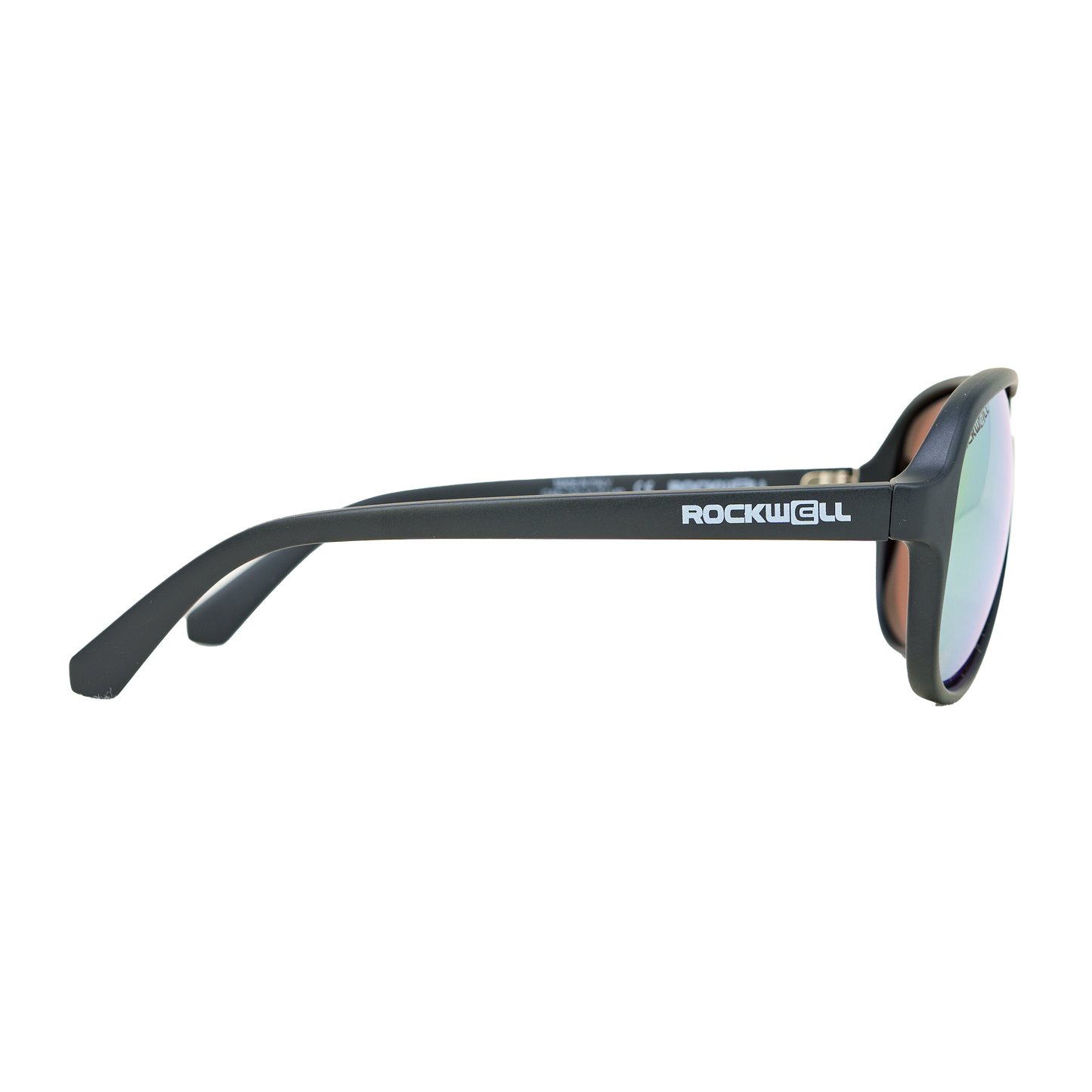 Casino Black Yellow Mirror Polarized Lens Sunglass Rockwell Time