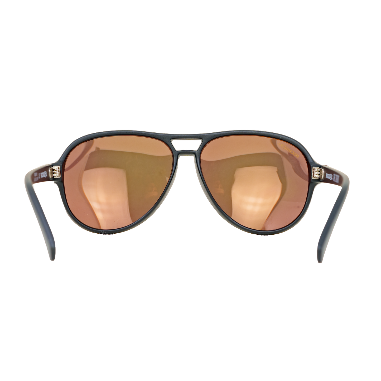 Casino Black Yellow Mirror Polarized Lens Sunglass Rockwell Time