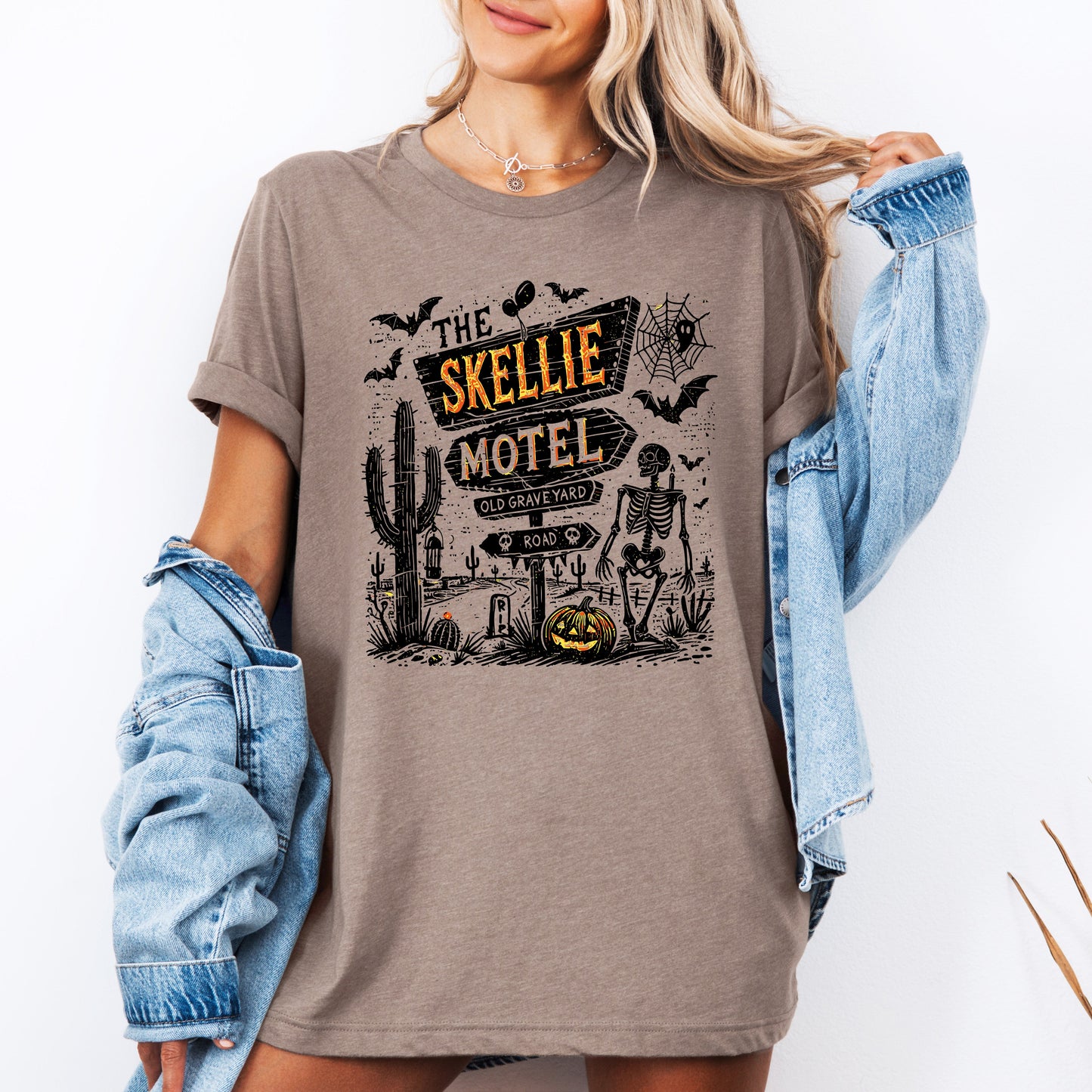 The Skellie Motel, Skeleton, Halloween, Tshirt