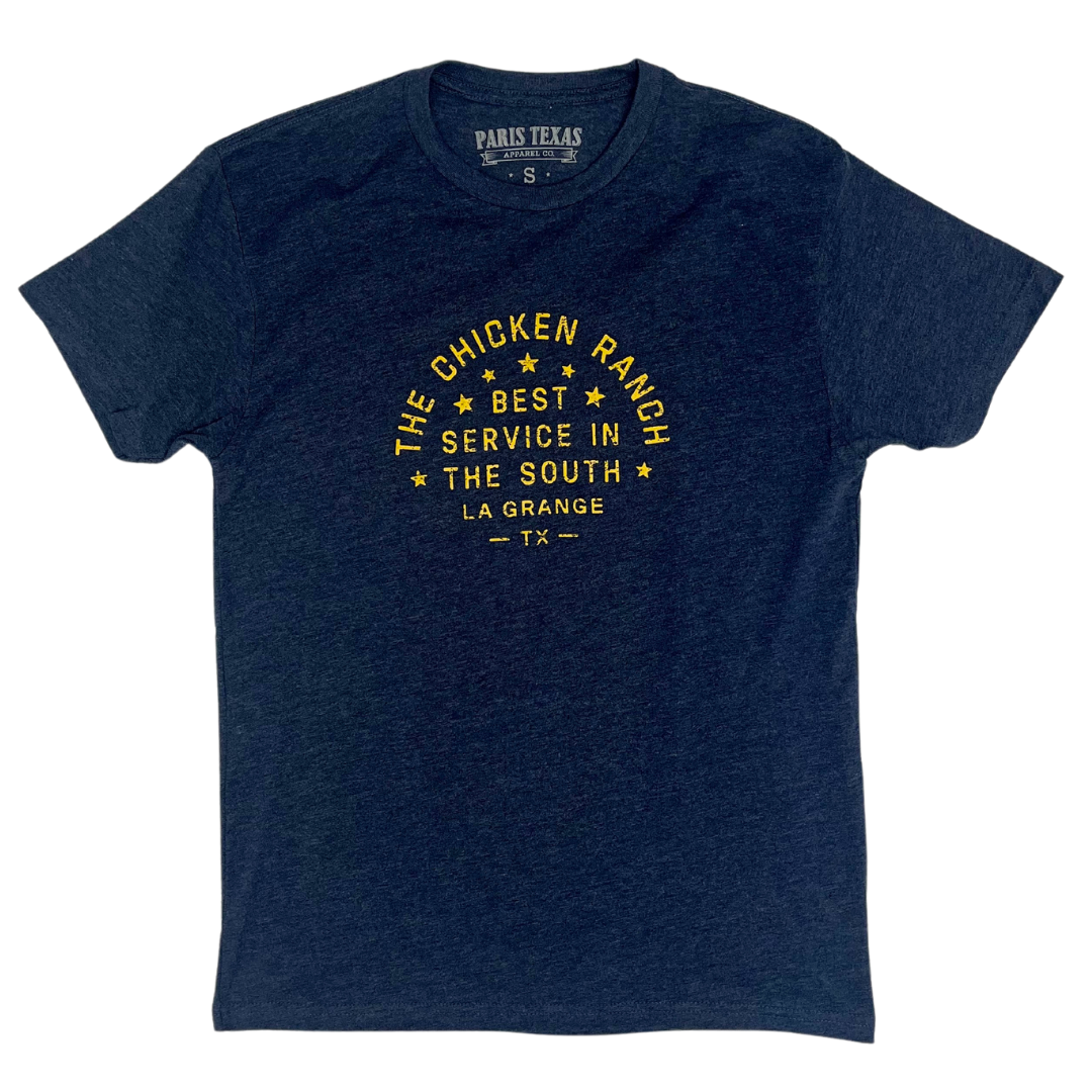 Chicken Ranch Navy T-Shirt Unisex Crew Neck
