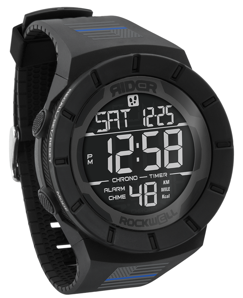Coliseum Fit Freedom Edition Phantom Black Police Watch Rockwell